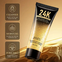 ZOZU 24K Gold Hyaluronic Acid Facial Cleanser 100g Zozu