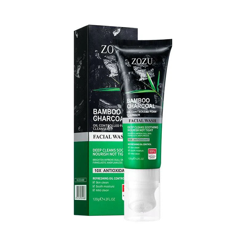 ZOZU Black Charcoal Oil Control Deep Cleansing Nourishing Facial Wash - 120g Zozu