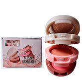 Mocallure New Professional Long Lasting Waterproof 3 in1 Makeup Blusher & Highlighter Mocallure