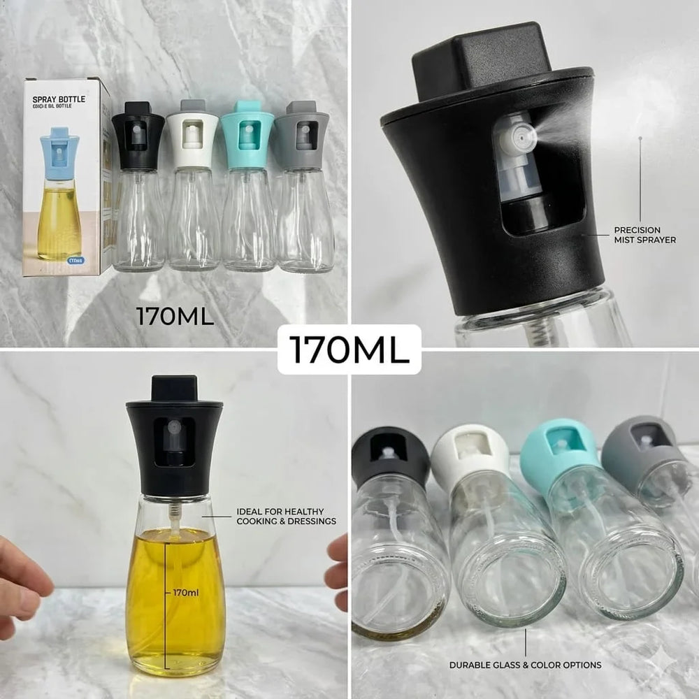 Glass Oil Spray Bottle for Healthy Cooking-170ml-Each Cosmia.pk