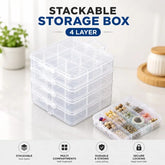 Stackable Storage Box Organizer - 4 Layers Cosmia.pk