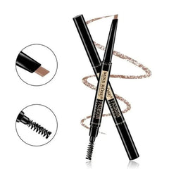 Miss Rose Double Head Long Lasting Waterproof Eye Brow Pencil & Brush - 2 - in - 1 Miss Rose