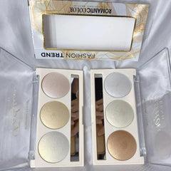 3 in 1 Fashion Trend-Blusher and Highlighter Makeup Kit Romantic Color