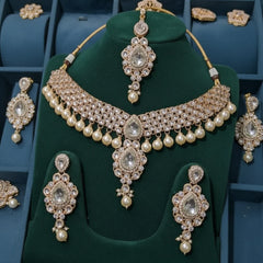Kundan Shisha Necklace Set Cosmia