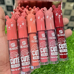 Qearlya Cute Matte Lip Gloss - Pack Of 6 Qearlya