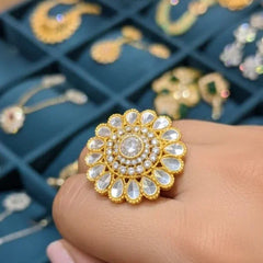 Shisha Kundan Ring Cosmia