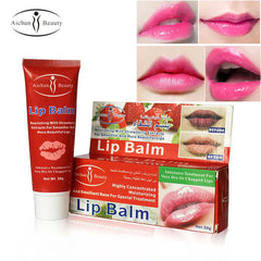 Aichun Beauty lip balm moisturizing and soothing lips with strawberry Aichun Beauty