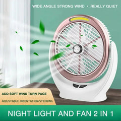 Dekstop Fan with Cob Light /Desk Fan Cosmia.pk