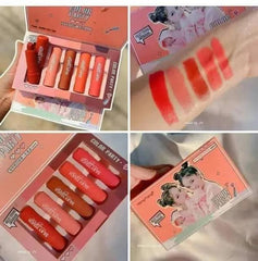 5pcs Silky Touch Color Party Lipstick Silky Touch