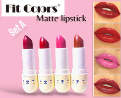 Fit Colors Matte Lipstick 4Pcs Fit Colors