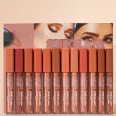 Sheglan Matte Long Lasting Cover Lip Glosses - 12 Pcs Set Siheglan