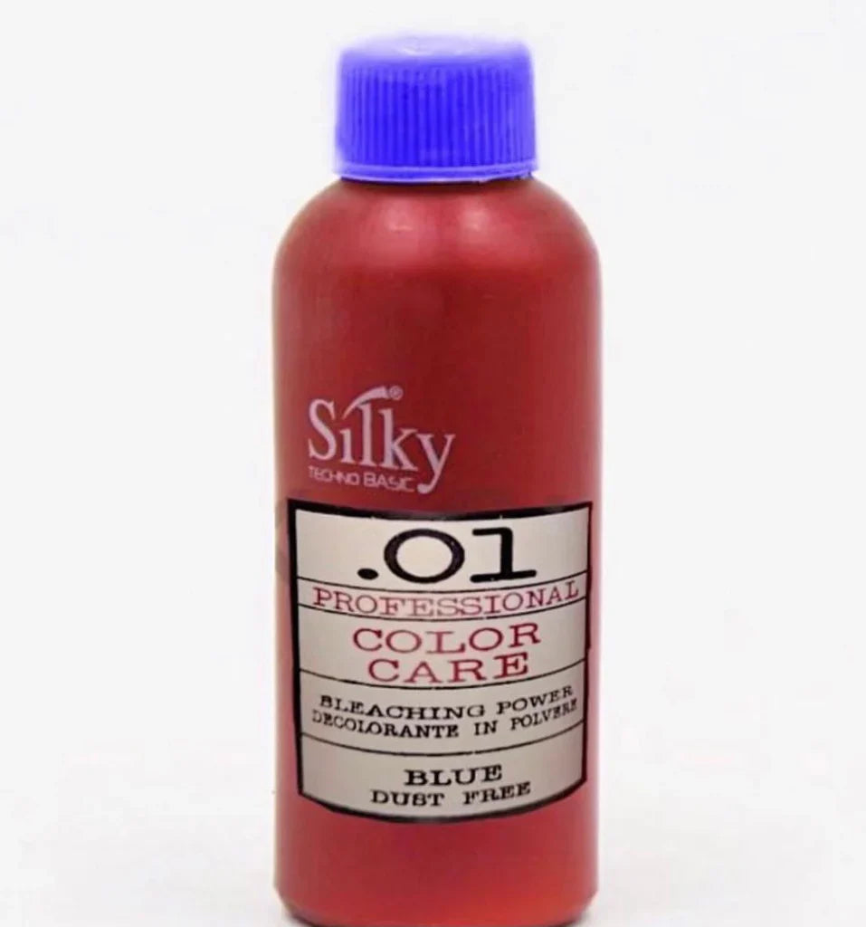 Silky Professional Color Care Bleaching Powder Blue Dust Free Silky Techno Basic