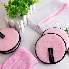 Makeup Remover, Double-Side Sponge puff & Washable Cosmia.pk
