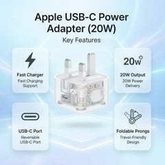 Apple USB-C Power Adapter (20W) Cosmia.pk