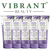 Vibrant Beauty Mini Spa Lavender + Mint Manicure Pedicure Kit 200 ML(5Pcs) Vibrant Beauty