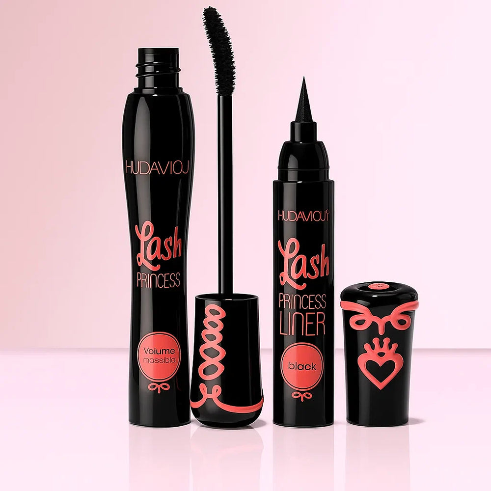 2 in 1 HudaMoji Princess False lash effect Mascara (Skin case) Black Hudamoji