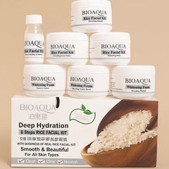 Bioaqua Rice Facial Kit With Rice Moisturizing Lotion Bioaqua