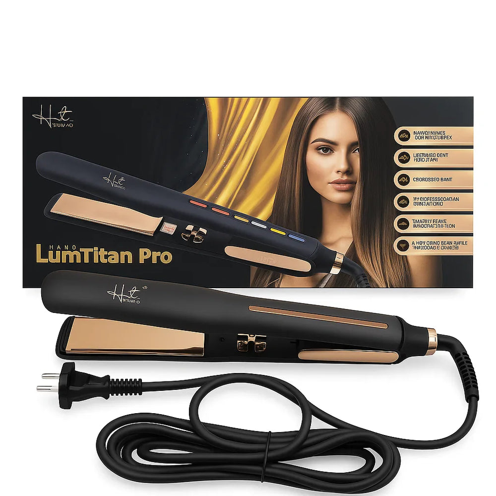 HST Studio LumiTitan Pro Hair Straightener – Lightweight Design Hst
