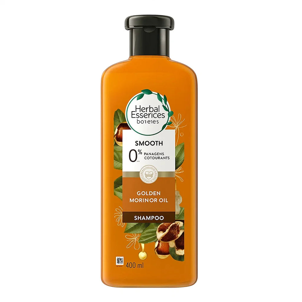 Herbal Essences Bio Renew Smooth Golden Moringa Oil Shampoo, Paraben Free – 400ml Herbal Essences