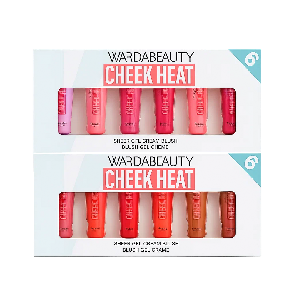 Original Warda Beauty Cheek Heat Liquid Blush-On - 6/Pcs Set Warda Beauty