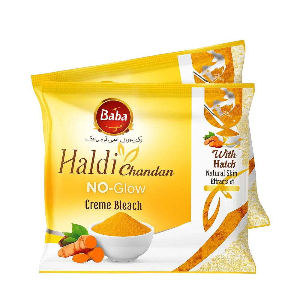 Baba Haldi Chandan Creme Bleach with Haldi Natural Serum Baba