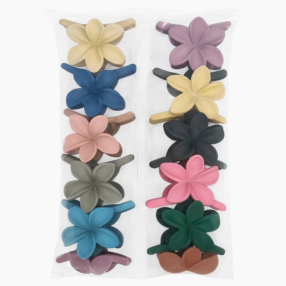 12‑Piece Flower Hair Clips Set Cosmia.pk