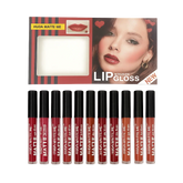 Huda Matte me New Color Lip Gloss - 12 Pcs Huda Beauty