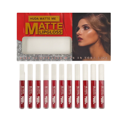 Huda Matte Me Matte Lip Gloss - 12 Pcs Huda Beauty