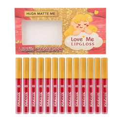 Huda Matte Me 12 Pcs Lip Gloss Pack Huda Matte Me