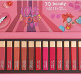 3Q Beauty Matte Lipgloss Set of 12 Shades 3Q Beauty