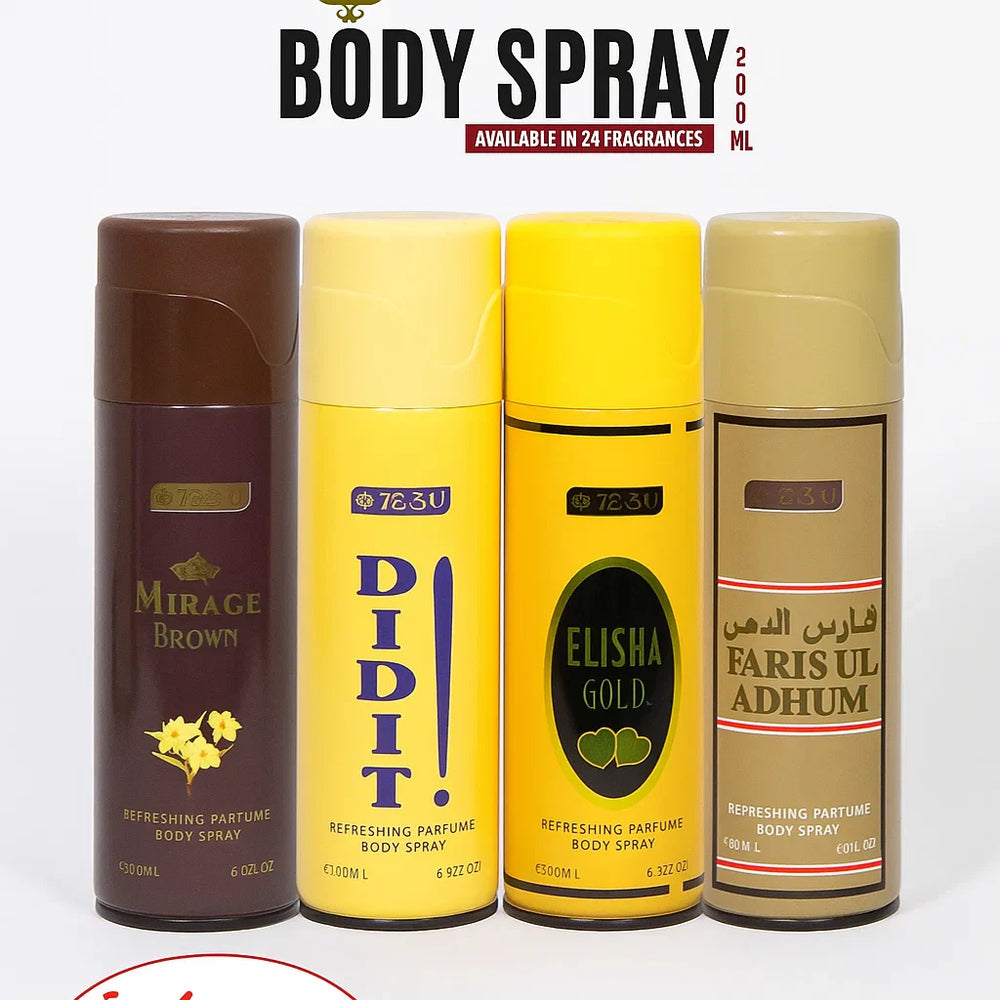 TEZN Body Spray - 4 Pcs - Each 200ml TEZN