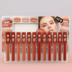 GR Kiss Matte Long Lasting Lip Glosses - 12 Pcs Set gr