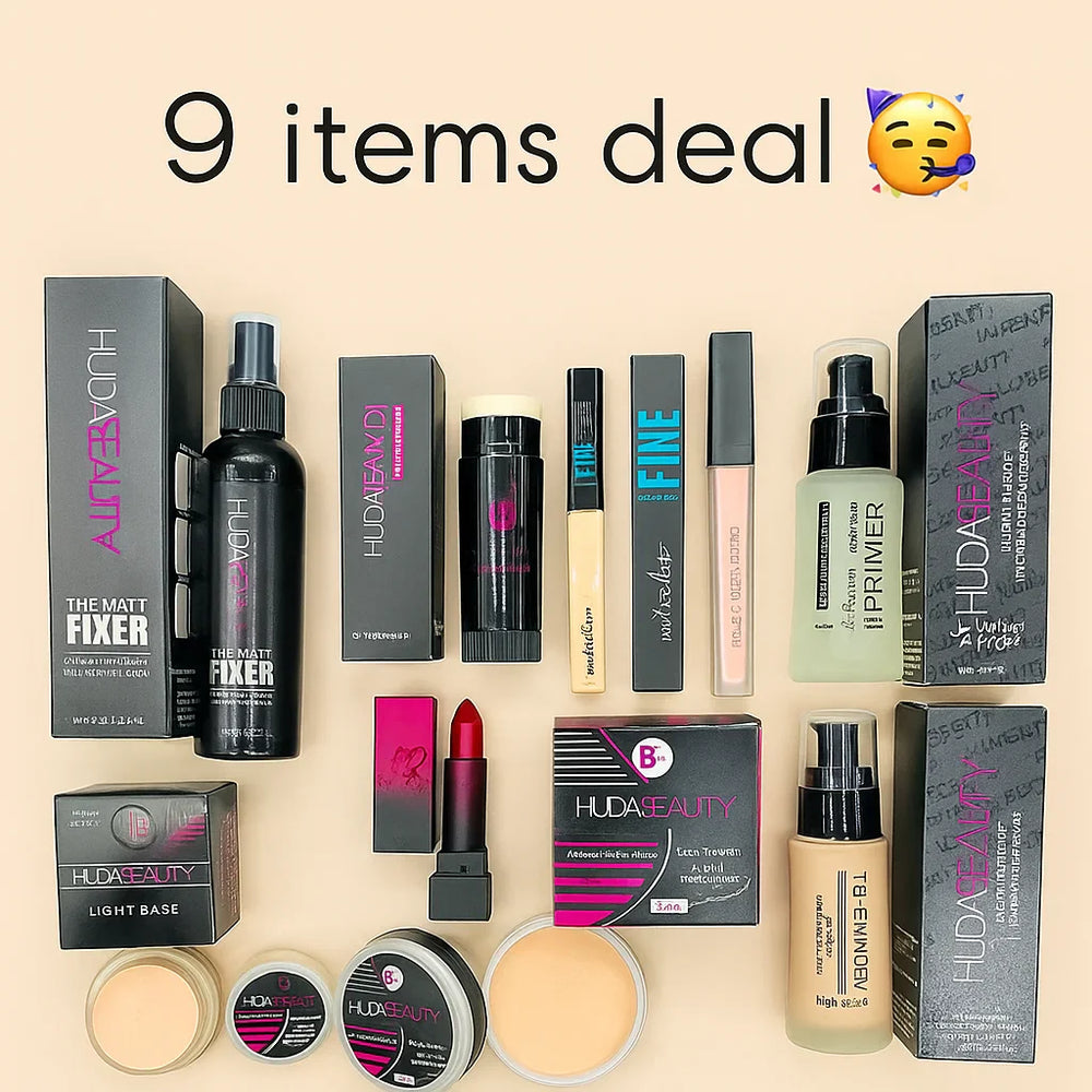 Huda Beauty Complete Makeup Deal – 9 Pcs Set Huda Beauty