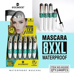 Eccsece 8XXL Waterproof Black Mascara – Extra Volume & Long Wear Eccsece