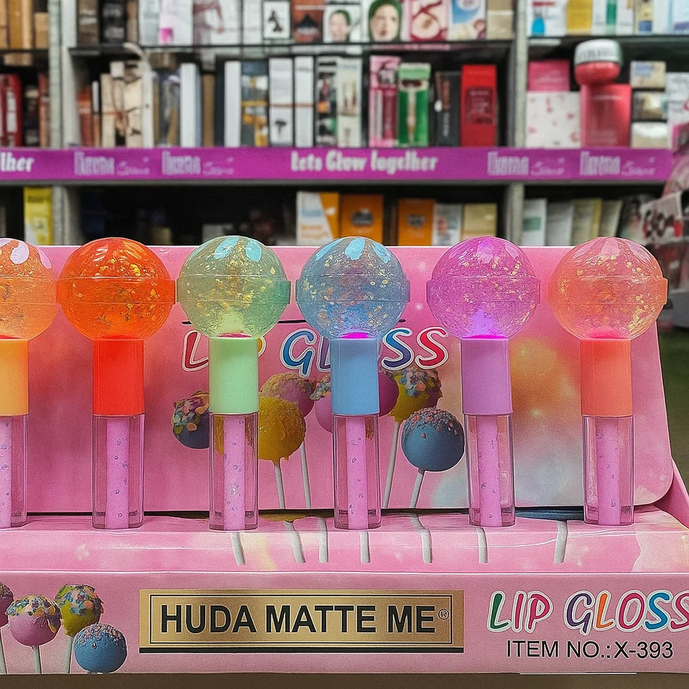 Huda Matte Me 2in1 Lollipop Lip Gloss Huda Matte Me