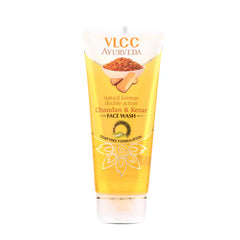 VLCC Natural Fairness Double Action Kesar & Chandan Face Wash - 50ml VLCC