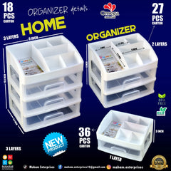 New Home Organizer Multi Purpose Rack 3 Layers Cosmia.pk