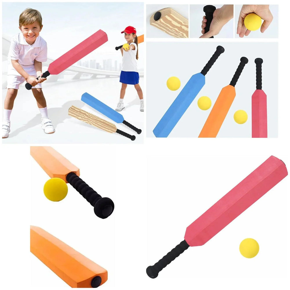 Foam Cricket Bat With Ball - Each Cosmia.pk