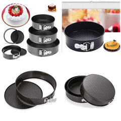 Pack of 3 Non-Stick Round Cake Pan Set | Pans for Layered Cakes Cosmia.pk
