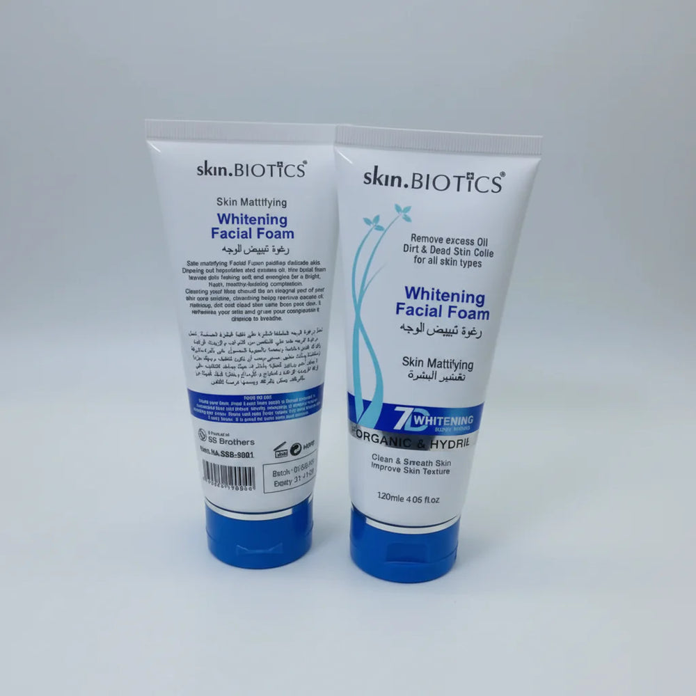Skin Biotics Facewash Whiteing Facial Foam 7D - 120ml Skin Biotics