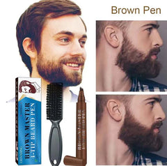 GUANJING Colors Men Waterproof Beard Filler 4 Tip Beard Filler Beard Filler Pen Kit - 5ml Guanjing