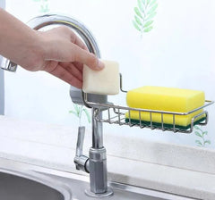 Rotatable Stainless Steel Sink Drainer & Storage Rack Cosmia.pk