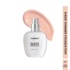Maliao Sheer Shimmer Foundation SPF 20 - Radiant Finish for Face Makeup Maliao