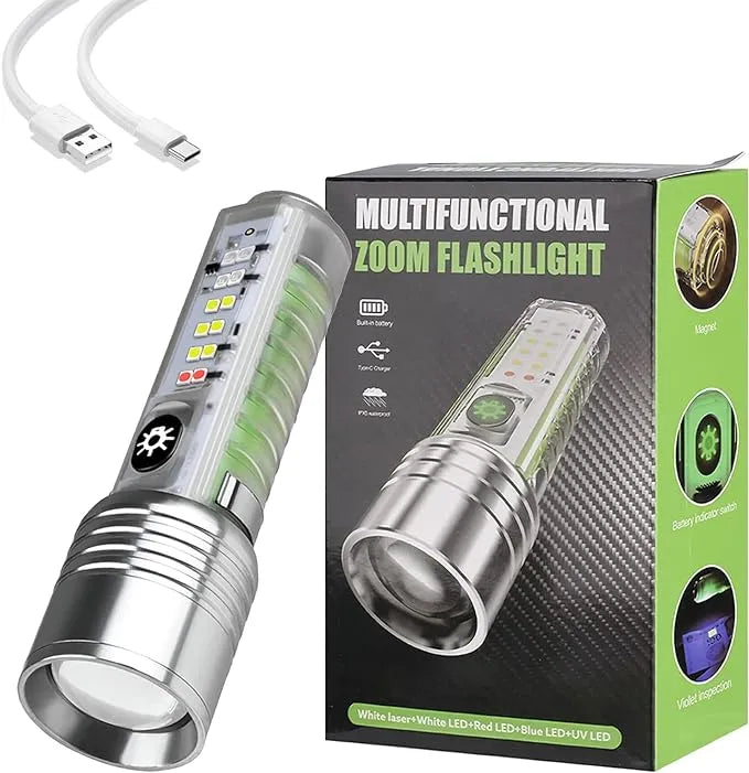 Multifunctional Zoomable Flashlight Torches LED Super Bright Cosmia.pk