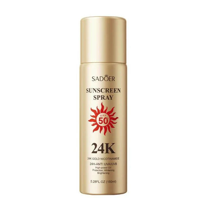 Sadoer Sunscreen Spray SPF 50 24K Gold – 150ml Sadoer