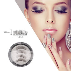 4 Pieces/Set Triple Magnetic False Eyelashes Cosmia.pk