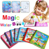 Magic Water Drawing Book, Reusable Coloring Book with Water Pen Cosmia.pk