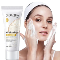 Bioaqua Rice Raw Pulp Cleanser - 100g Bioaqua