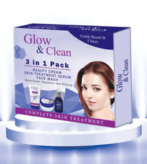 3 in 1 Glow & Clean Kit ( Cream, Serum, Face wash) Glow & Clean