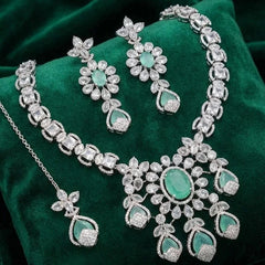 Royal AD Zircon Necklace – Super Finishing Real Diamond Cosmia